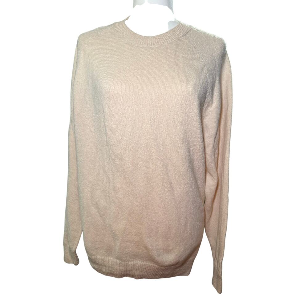 CLOSED Organic Cotton Blend Crewneck Sweater, Pale Peach, Women's Large